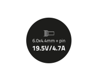 QOLTEC Zasilacz do Sony 90W 19.5V 4.7A 6.0*4.4+pin - 353097 - zdjęcie 1